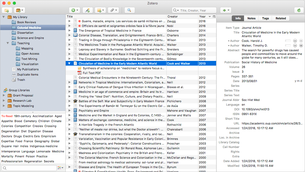 Gestión bibliográfica con Zotero